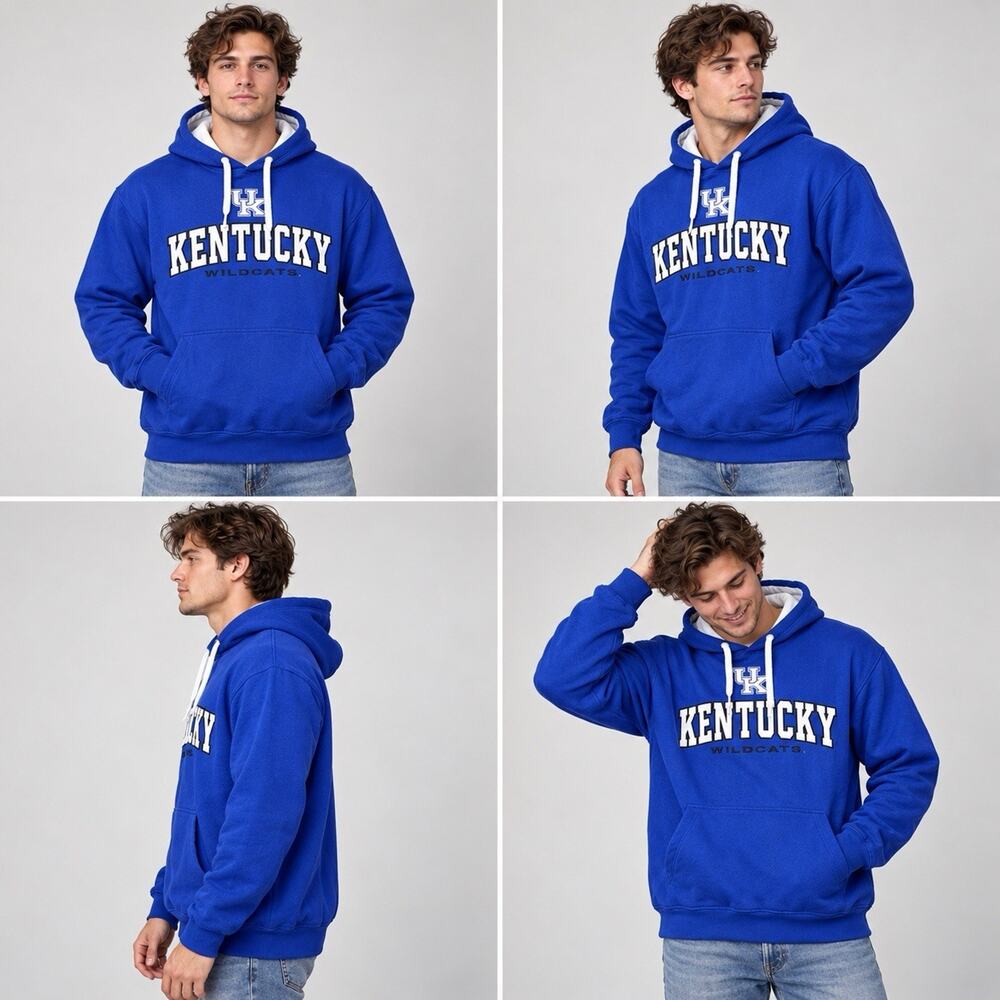 Stadium Athletics Kentucky Wildcats Hoodie Men’s XXL Blue Pullover NCAA